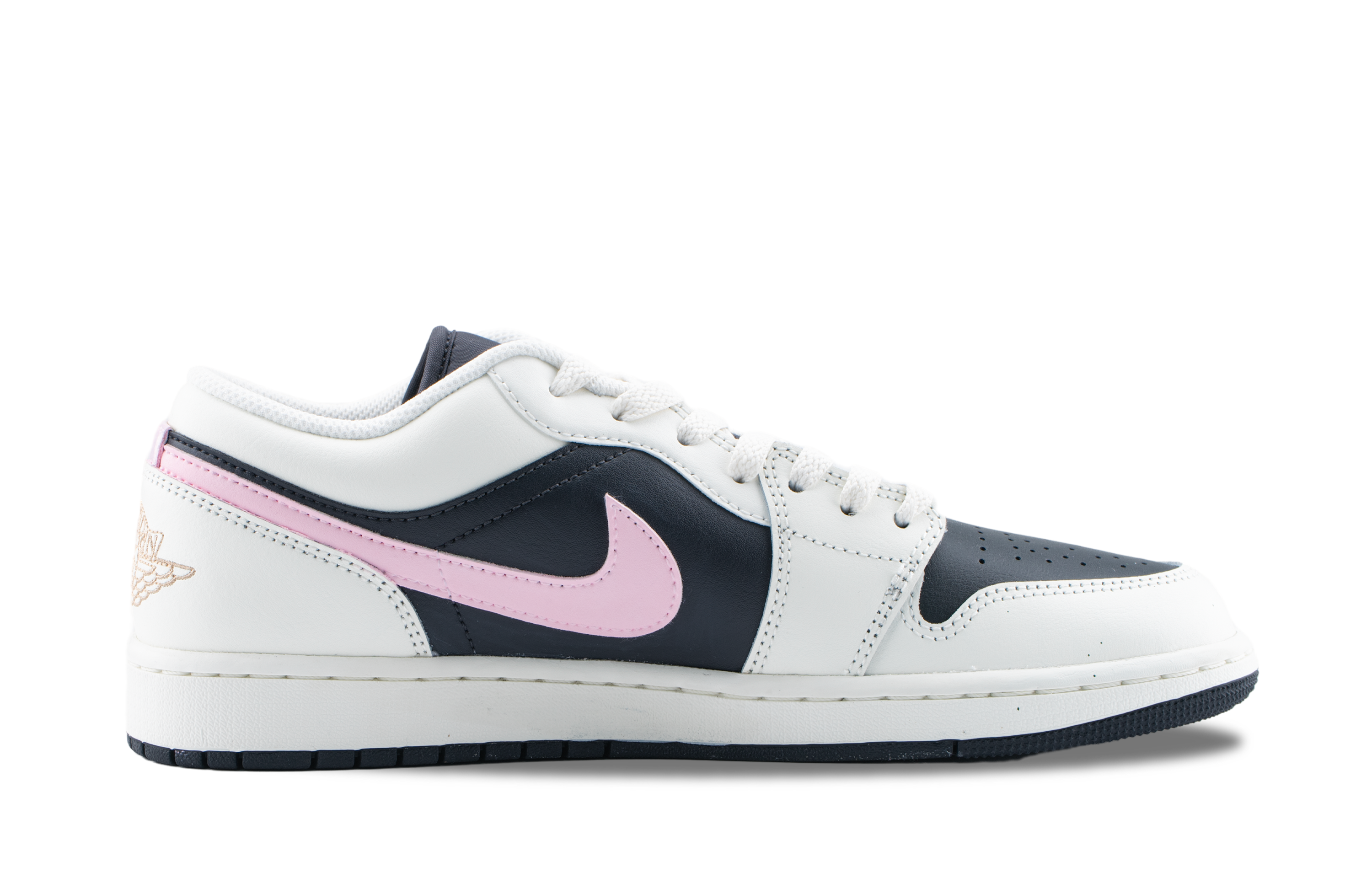 Jordan Air Jordan 1 Mouldy Oolong Tea Shock Absorbers Low Top Training Shoes Men's White Black Pink купить в интернет-магазине Yoocart с быстрой доставкой по России.