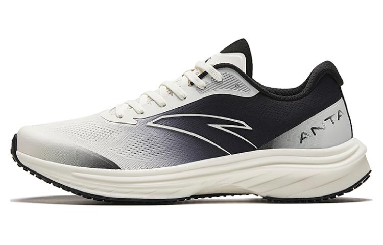 Anta Road Run Cushioning Anti-Slip And Wear-Resistant Rebound Low-Top Running Shoes Men's White Black