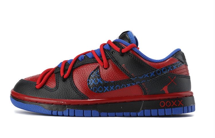 Nike Dunk Low-Top Skateboard Shoes Unisex Blue Black