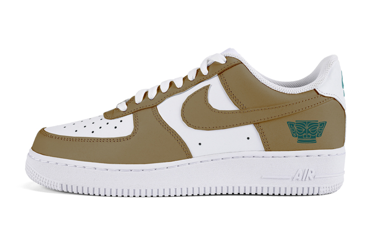 Nike Air Force 1 Air Force 1 Low-Top Skateboard Shoes Men's Brown