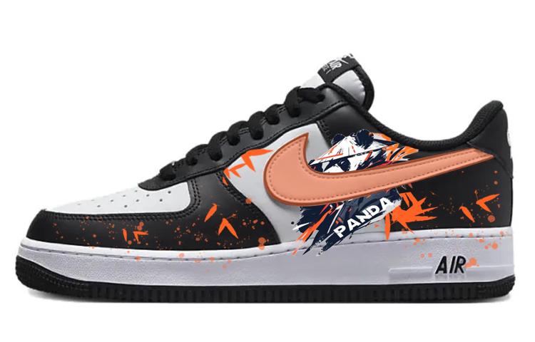 Nike Air Force 1 Anti-Slip Wear-Resistant Low-Top Skateboard Shoes Unisex White Black