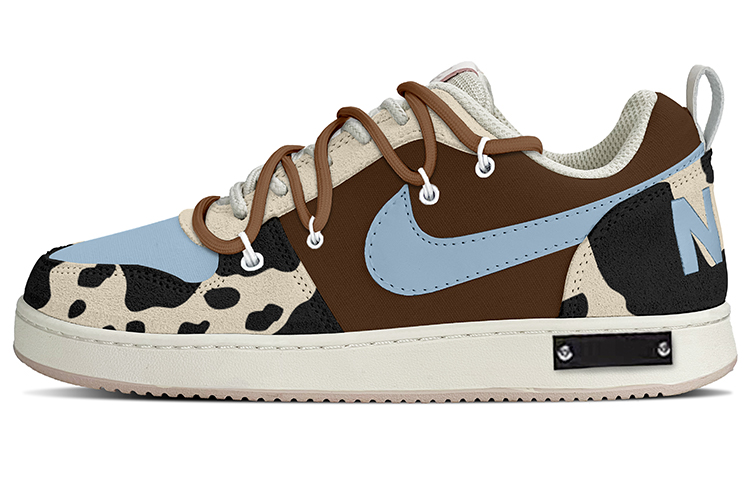 Nike Court Borough PRM Low-Top Skateboard Shoes Women's Brown Black