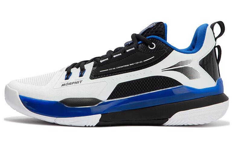 361° Burning Battle 3.0 M2 Shock Absorbers With Slip Resistant Features Low Top Basketball Shoes Men's White Black