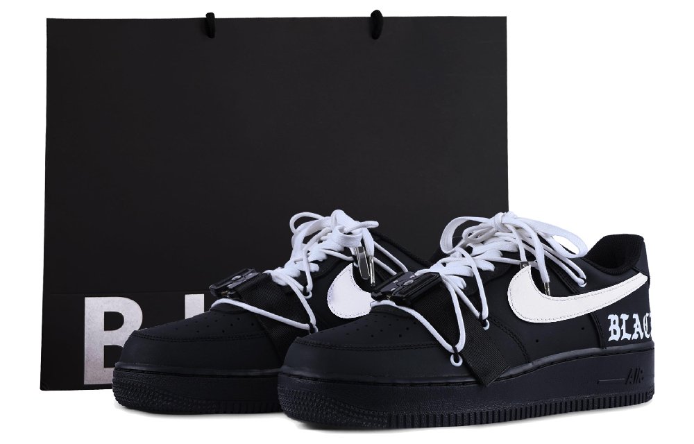 Nike Air Force 1 Wear-Resistant Balance Low-Top Skateboard Shoes Unisex Black White