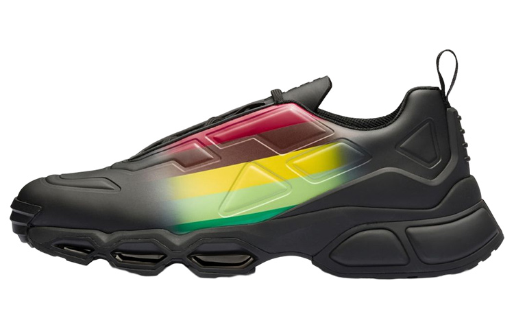 PRADA Collision Cross Sneaker Black Apple Green