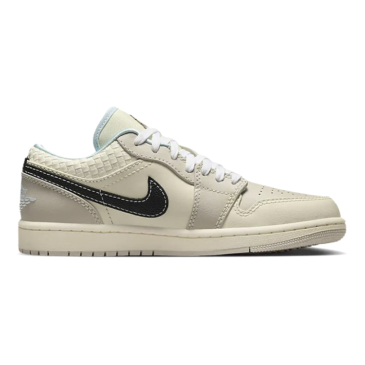 Jordan Air Jordan 1 Non-slip Wear-resistant Shock Absorption Low-Top Vintage Basketball Shoes Women's Beige Brown