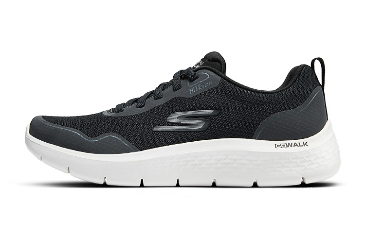 Skechers Cushioning And Breathable Low Top Running Shoes Men's Black