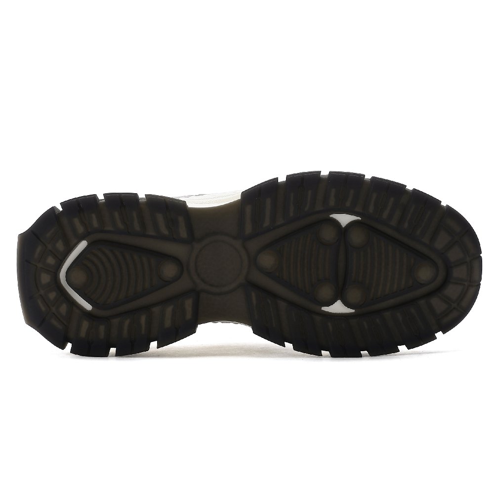JEEP SPIRIT Black Myth Abrasion Resistant, Breathable, Impact Resistant Low top Chunky Sneakers Men's Light Sandy
