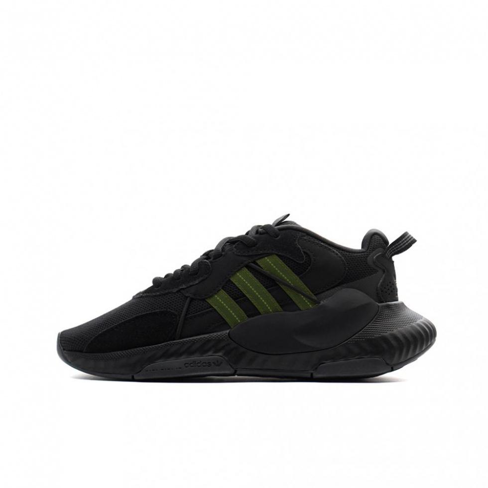Adidas Originals Hi-Tail Slip-Resistant Low-Top Running Shoes Unisex Black Green