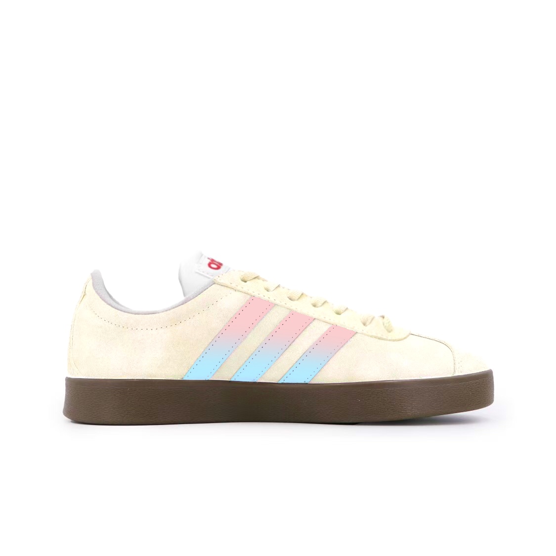 Adidas VL COURT 2.0 Stars And Moon Cushioning, Wear Resistant Low top Skateboard Shoes Unisex Warm Yellow