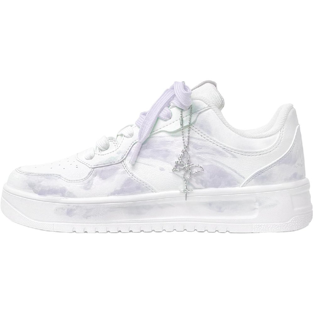 Anta Relaxed Waterproof And Wear resistant Low Top Skateboard Shoes Unisex Purple