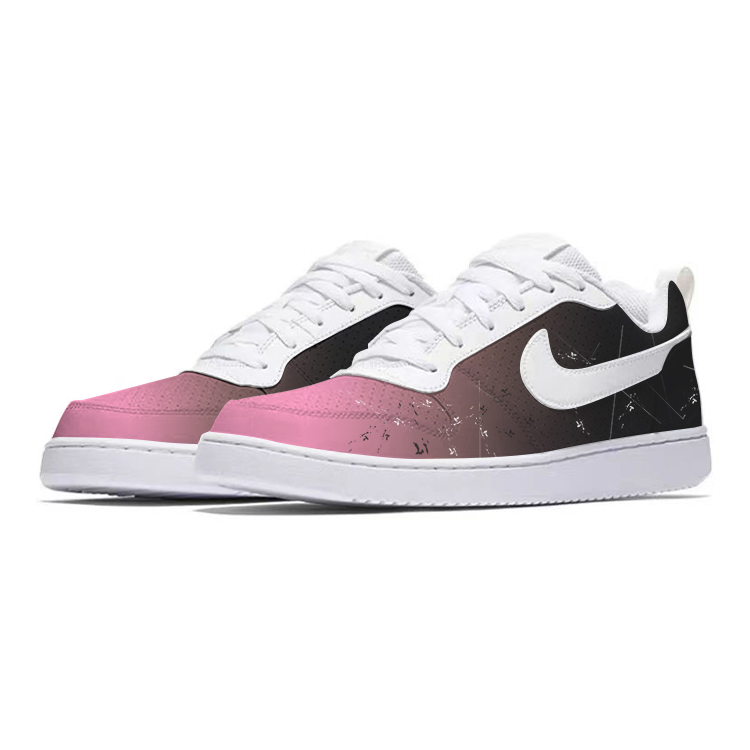 Nike Court Borough Anti-Slip Wear-Resistant Low-Top Skateboard Shoes Men's Black Pink купить в интернет-магазине Yoocart с быстрой доставкой по России.