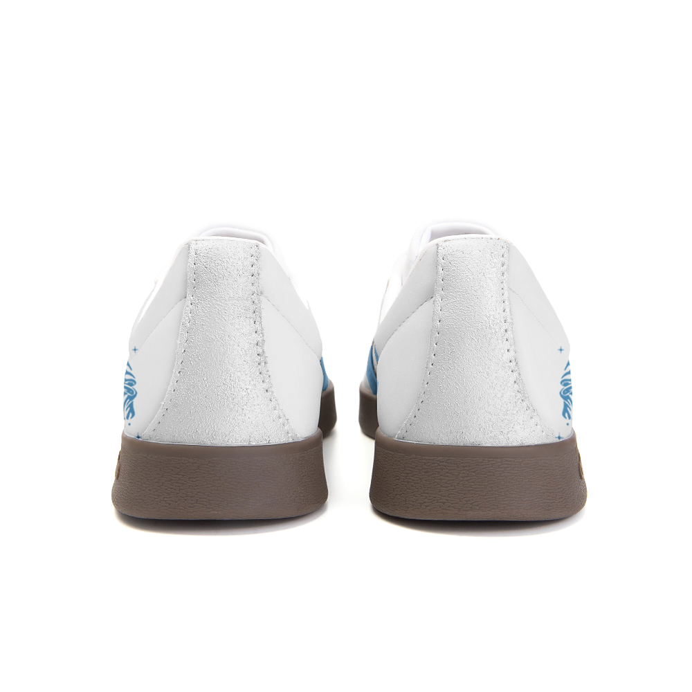Adidas Neo VL Court 2.0 Abrasion Resistant Low Top Skateboard Shoes Unisex Blue White