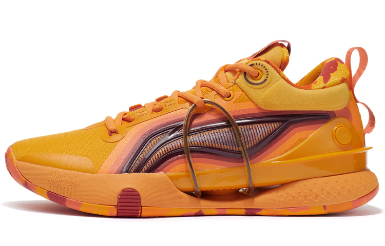 LINING Speed 8 Premium Basketball Shoes Men Low Top Mango Orange Yellow