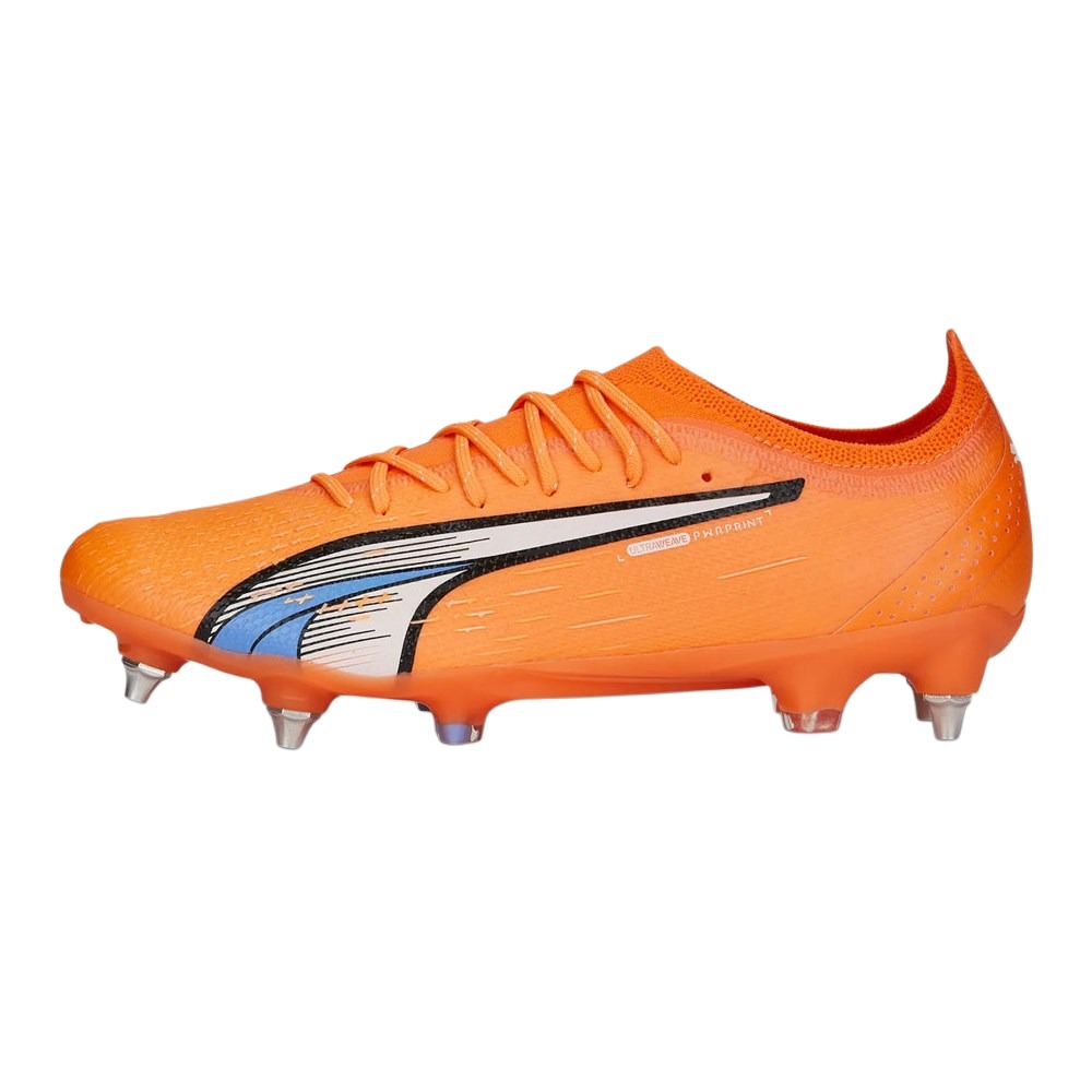 PUMA Ultra Ultimate SG Soft Ground Artificial Ground Soccer Shoes Men's Orange Black