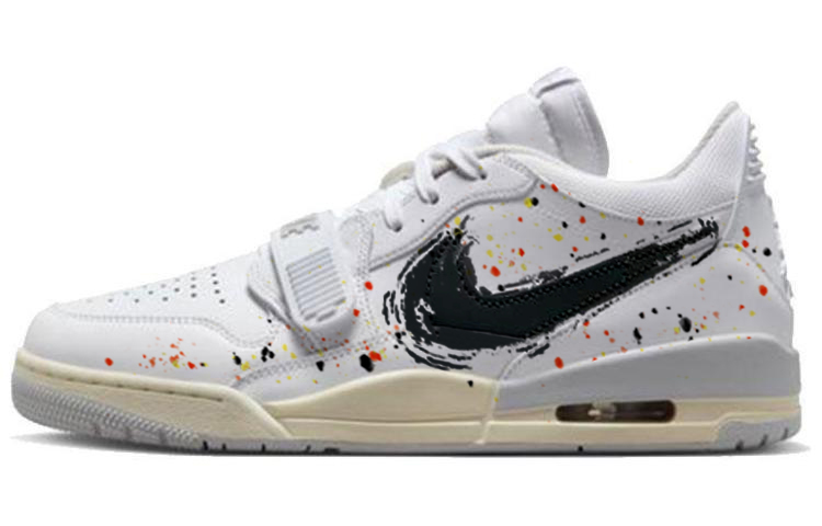 Jordan Legacy 312 Vintage Basketball Shoes Men Low Top Black/White