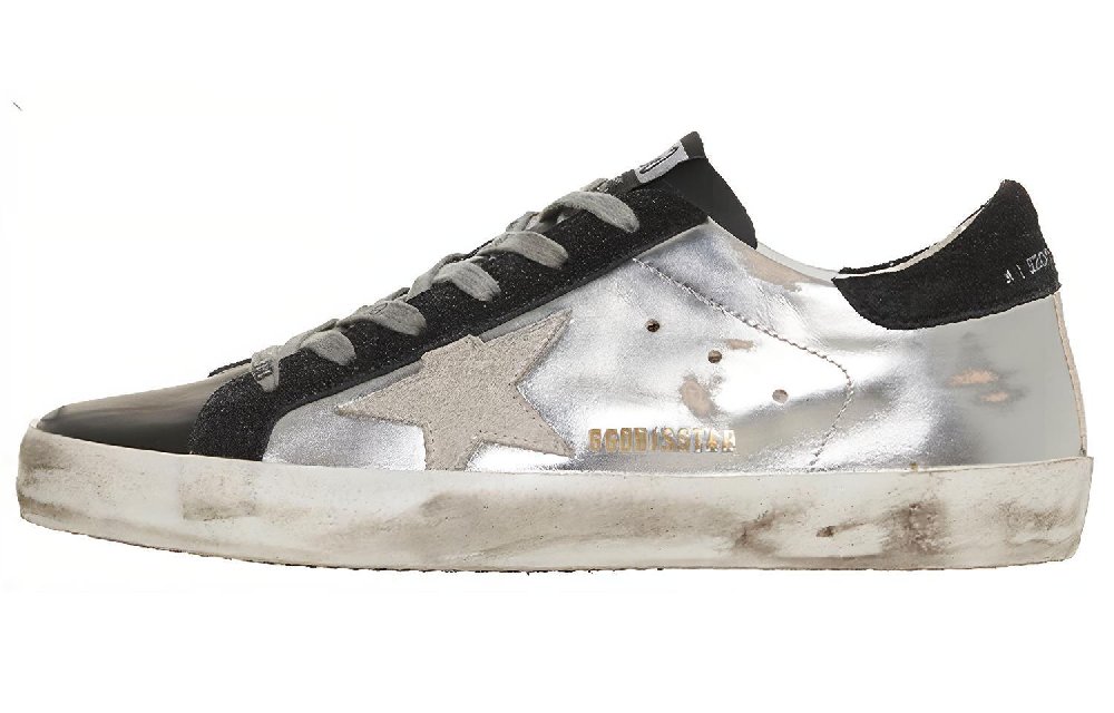 Golden Goose Super Star Stylish Skateboarding Shoes Women's Silver