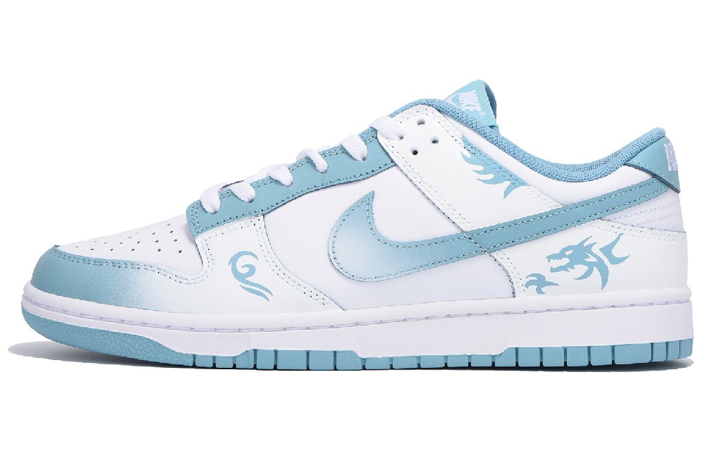 Nike Dunk Anti-Slip Wear-Resistant Low-Top Skateboard Shoes Unisex Light Blue