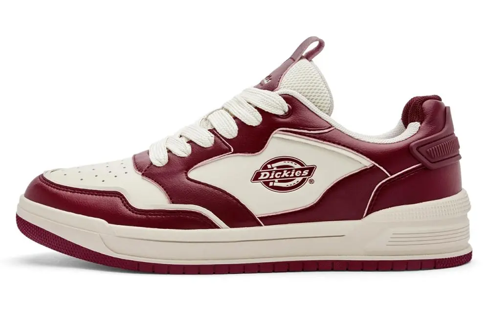 Dickies Low Top Skateboard Shoes Men's Red Beige
