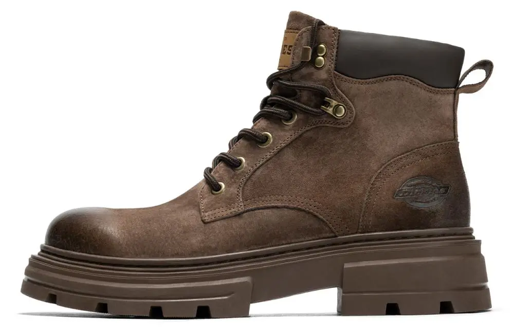 Dickies Short Mid-Calf Martin Boot Men's Maillard Style Brown