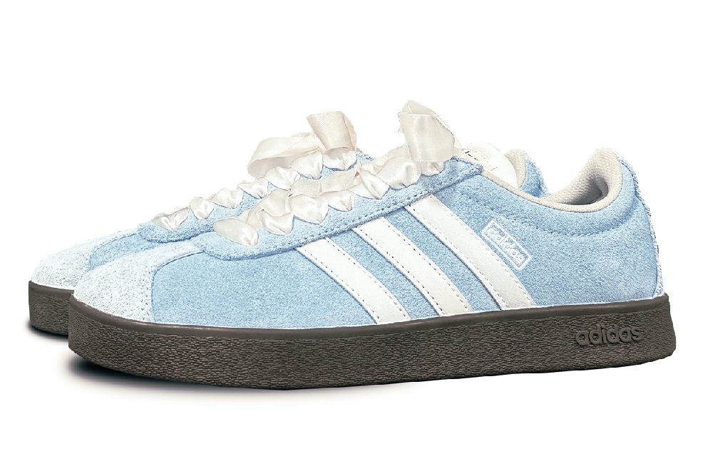 Adidas Neo VL Court 2.0 Slip Resistant, Abrasion Resistant, Lightweight Low Top Skateboard Shoes Unisex Blue White