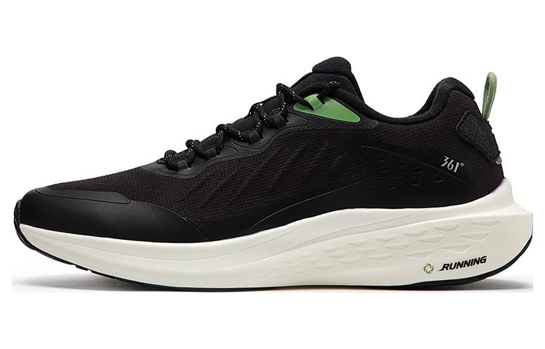 361° Rain Screen Cushioning, Slip Resistant, And Abrasion Resistant Low Top Running Shoes Men's Black Green