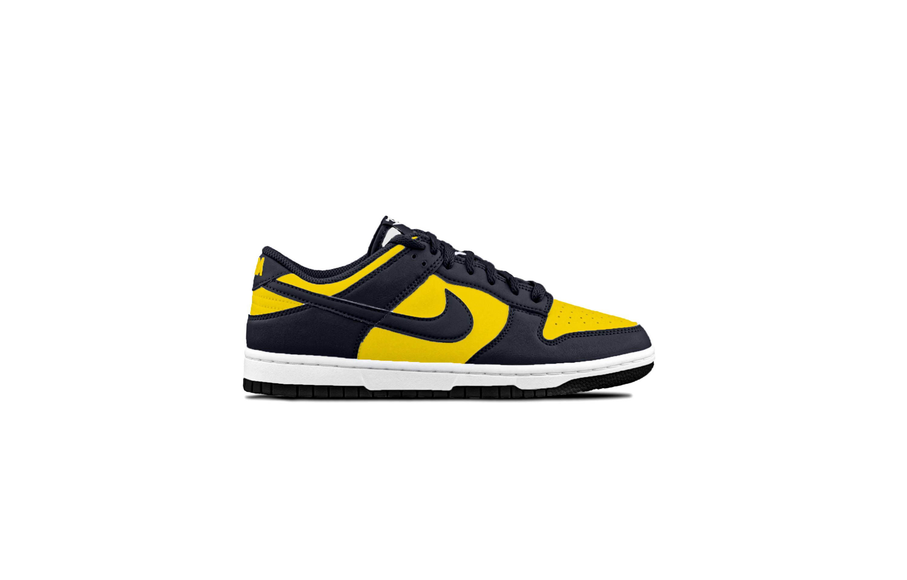 Nike Dunk Bumblebee Action Low top Skateboard Shoes Unisex Black Yellow