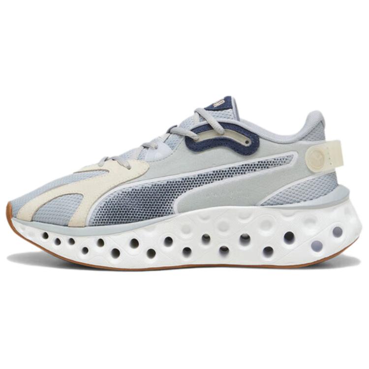 PUMA Softride Slip Resistant Breathable Cushioning Low Top Running Shoes Unisex Gray White