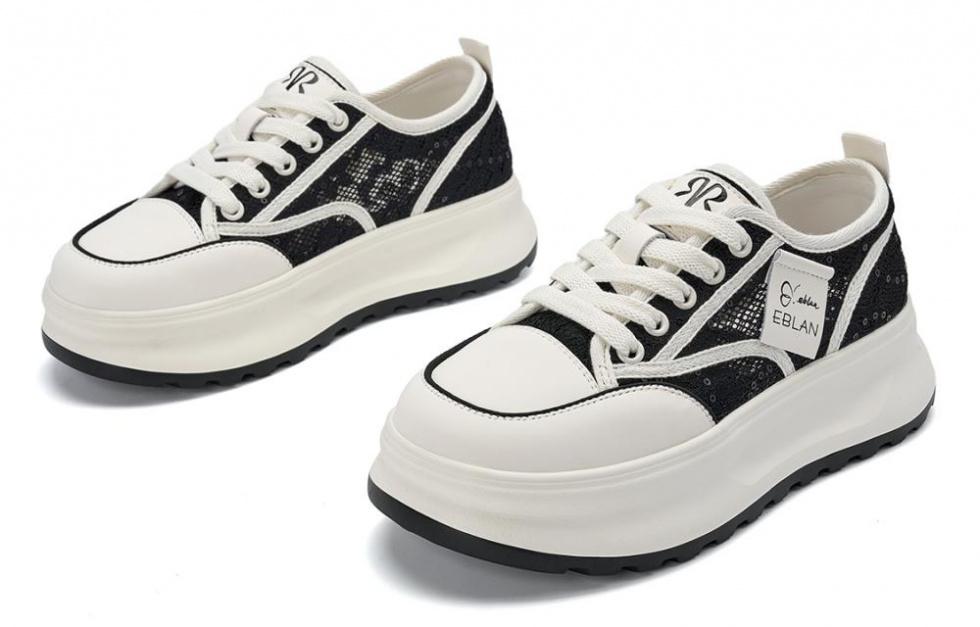 EBLAN Skateboard Shoes Women's Beige Black купить в интернет-магазине Yoocart с быстрой доставкой по России.