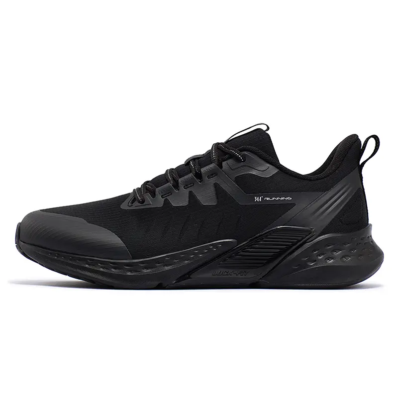 361° Volcano Rainproof Series Warm Wear-Resistant Slip-Resistant Low-Top Casual Running Shoes Men's Obsidian Black