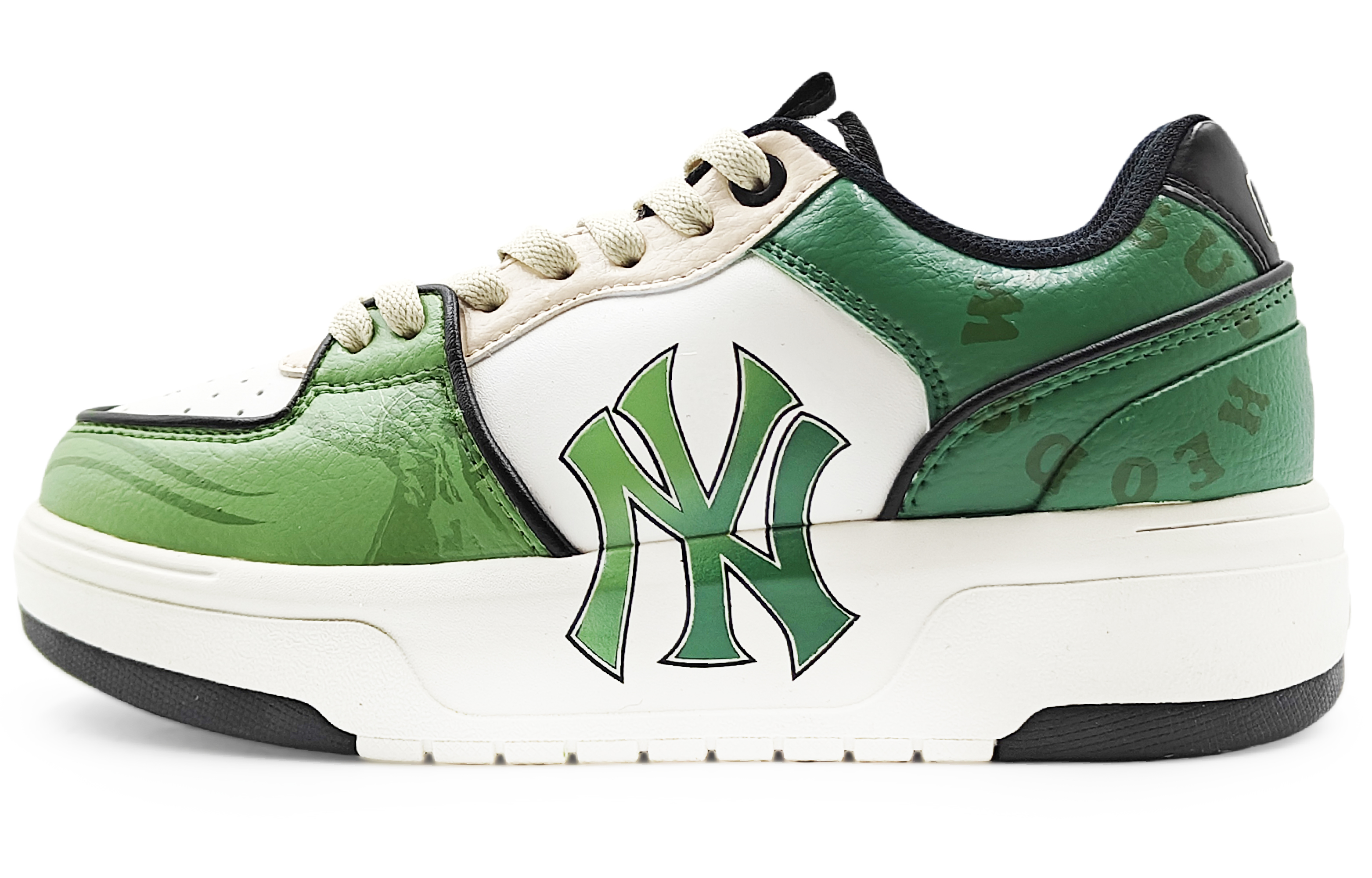MLB Chunky Liner Abrasion Resistant Low top Skateboard Shoes Unisex Green