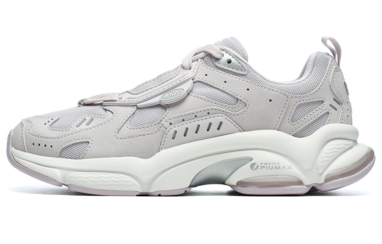 FILA FUSION Rjv D Low Top Casual Running Shoes Women's Gray Purple Silver