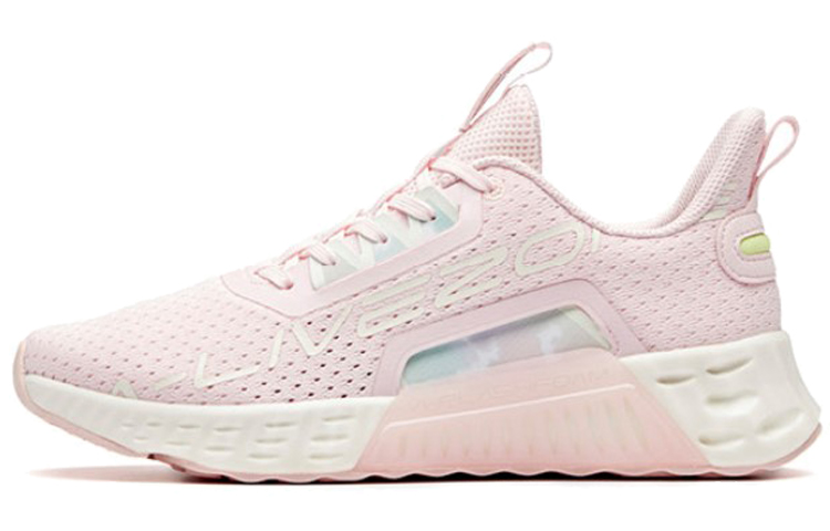 Anta Variety Training Collection Anti-Slip Wear-Resistant Low-Top Training Shoes Women's Pink White
