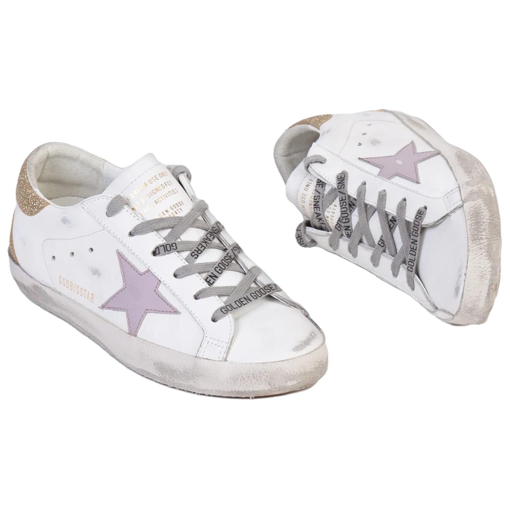 Golden Goose Superstar White Lilac Platinum Women's купить в интернет-магазине Yoocart с быстрой доставкой по России.