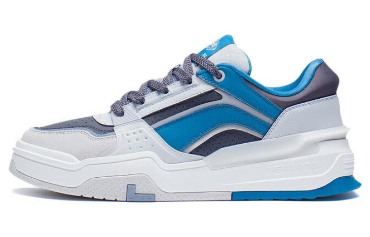 LiNing Samchen Canchun Low Top Skateboard Shoes Men's Blue Gray