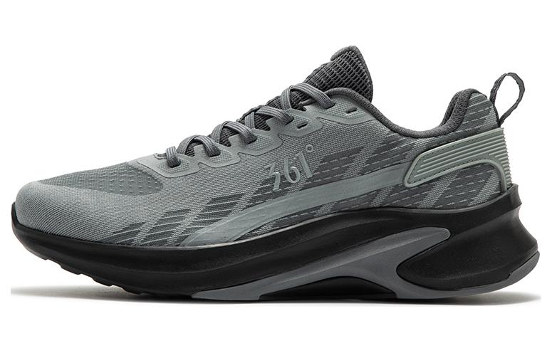 361° Cushioning Breathable Rebound Low-Top Running Shoes Men's Gray Black