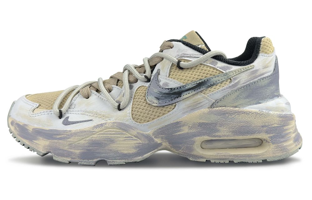 Nike Air Max Fusion Low-Top Running Shoes GS Beige Gray