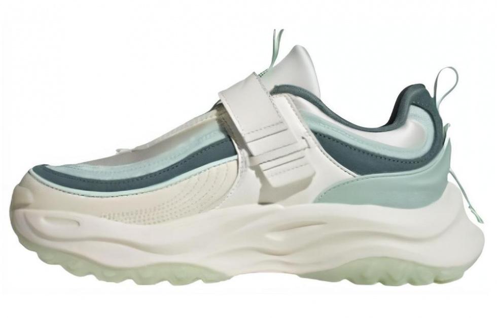 Adidas Maxxwavy Cushioning Anti-Slip And Wear-Resistant Low-Top Chunky Sneakers Unisex White Green