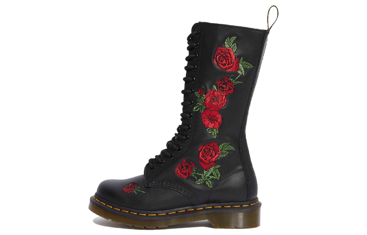 Dr.Martens 1914 Vonda Leather Mid Calf Boots 'Black' Women's