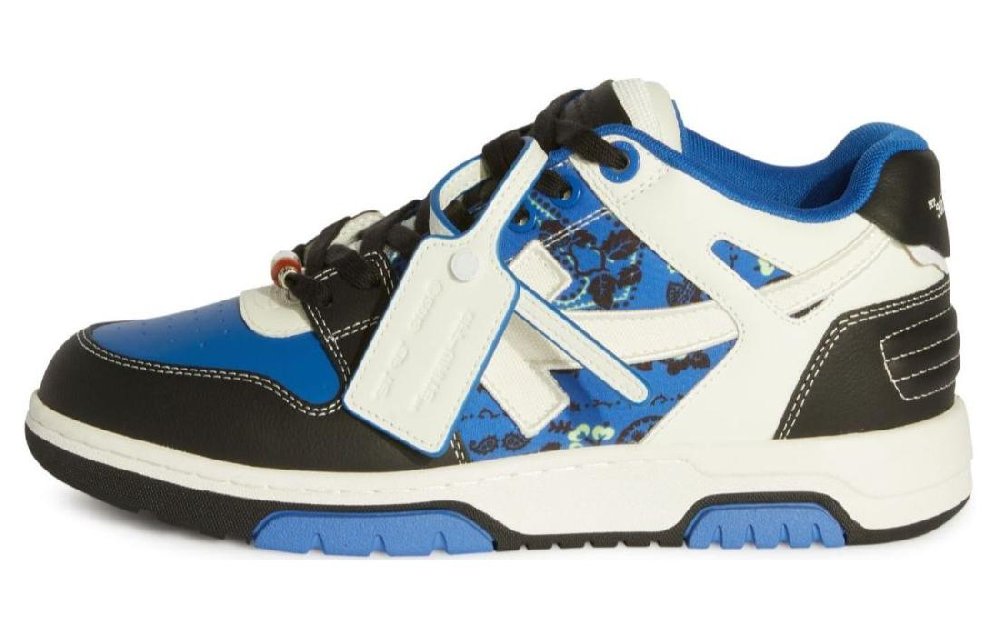 OFF WHITE Out Of Office 'OOO' Low Tops Blue Bandana
