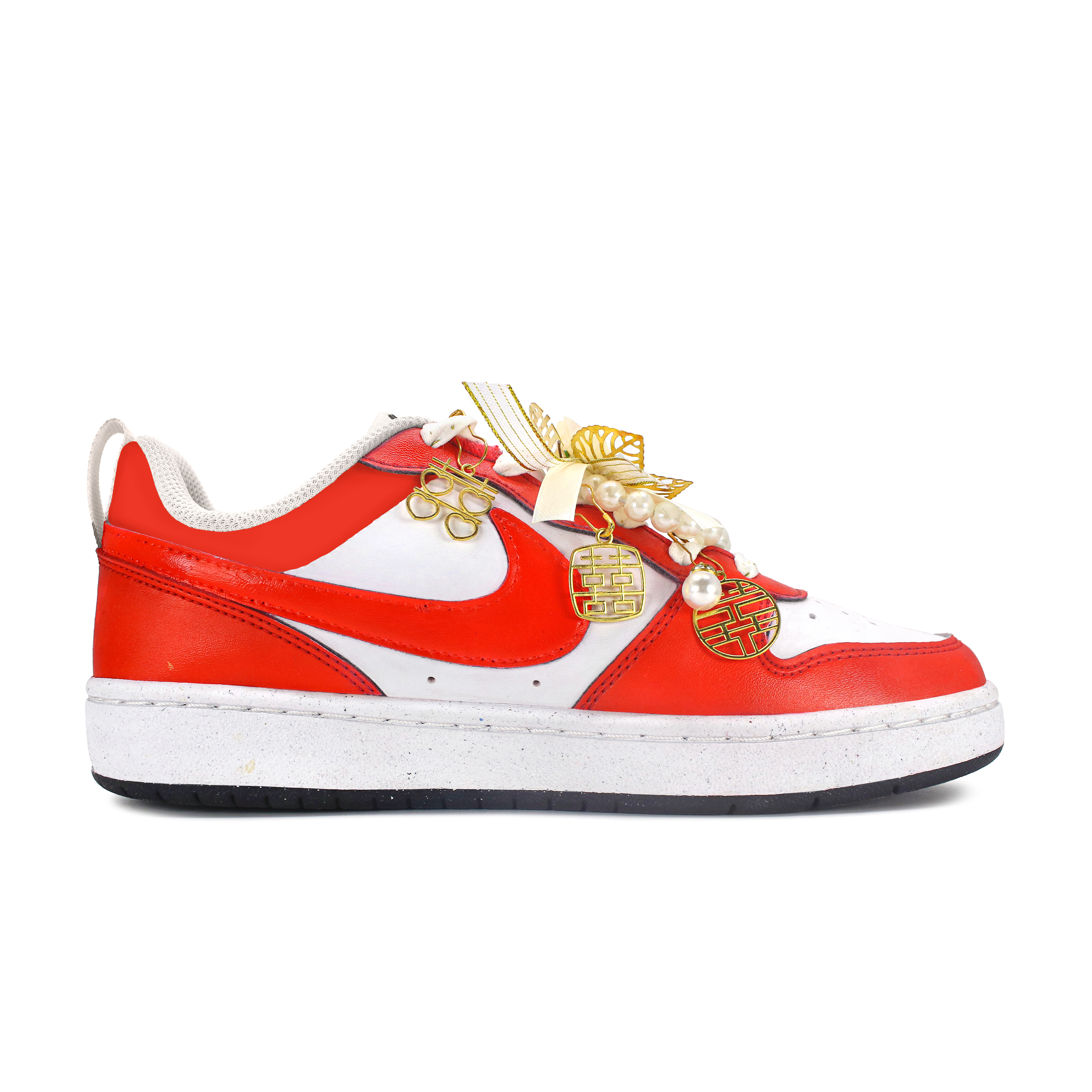 Nike Court Borough Anti Slip Wear Resistant Low Top Skateboard Shoes Women's Red White купить в интернет-магазине Yoocart с быстрой доставкой по России.