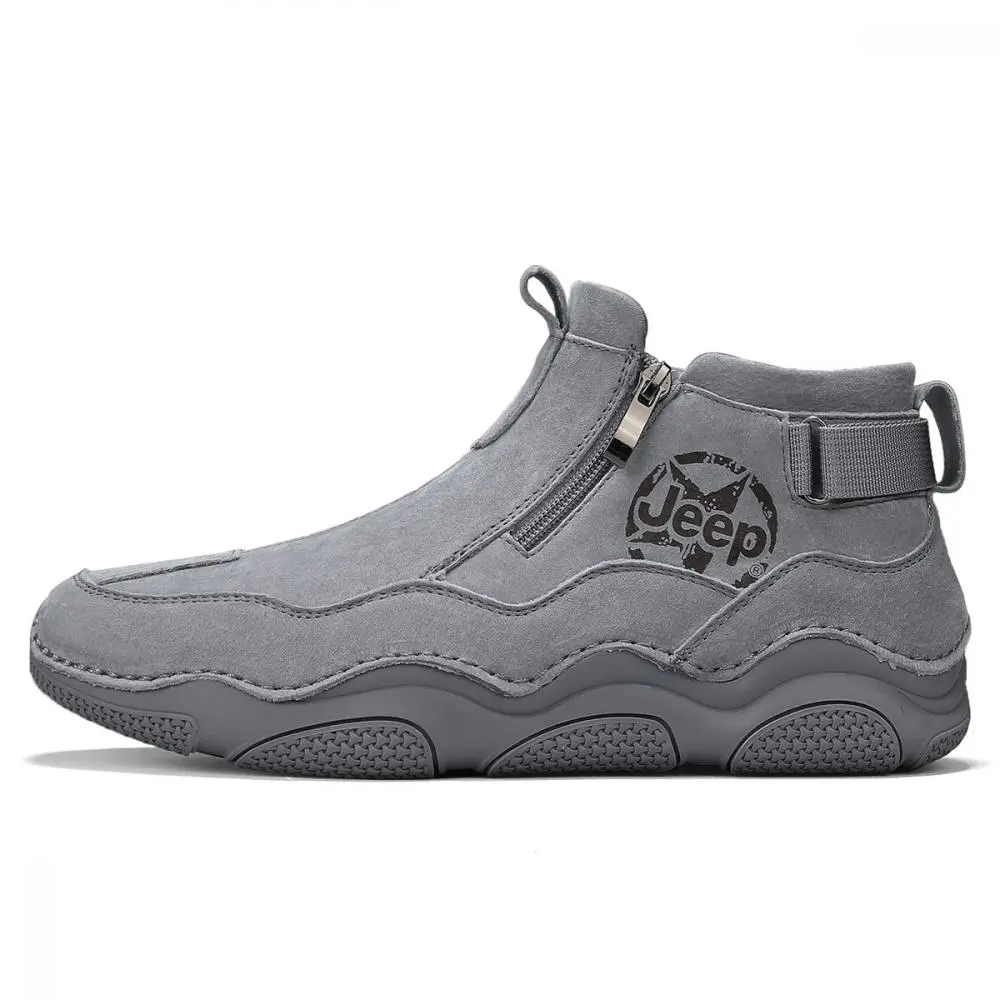 Jeep Slip-Resistant Lightweight Height Increasing Mid-Top Casual Shoes Men's
