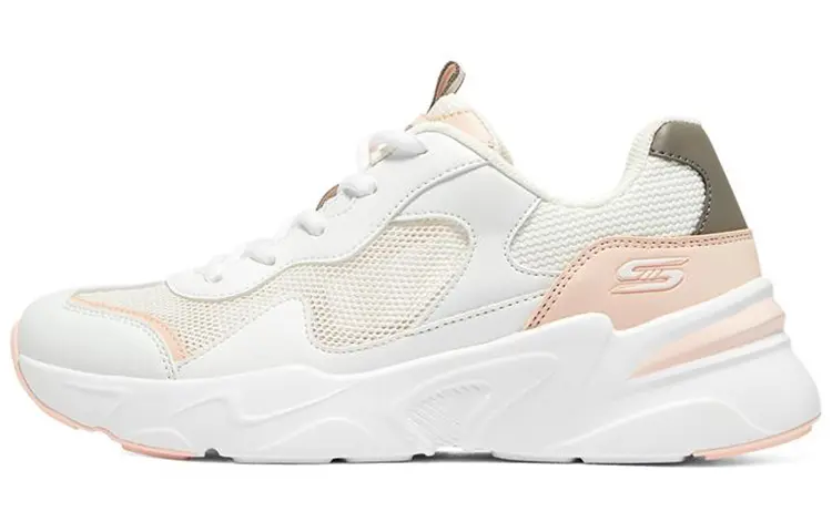 Skechers BOBS BAMINA Low Top Casual Shoes Women's White Pink