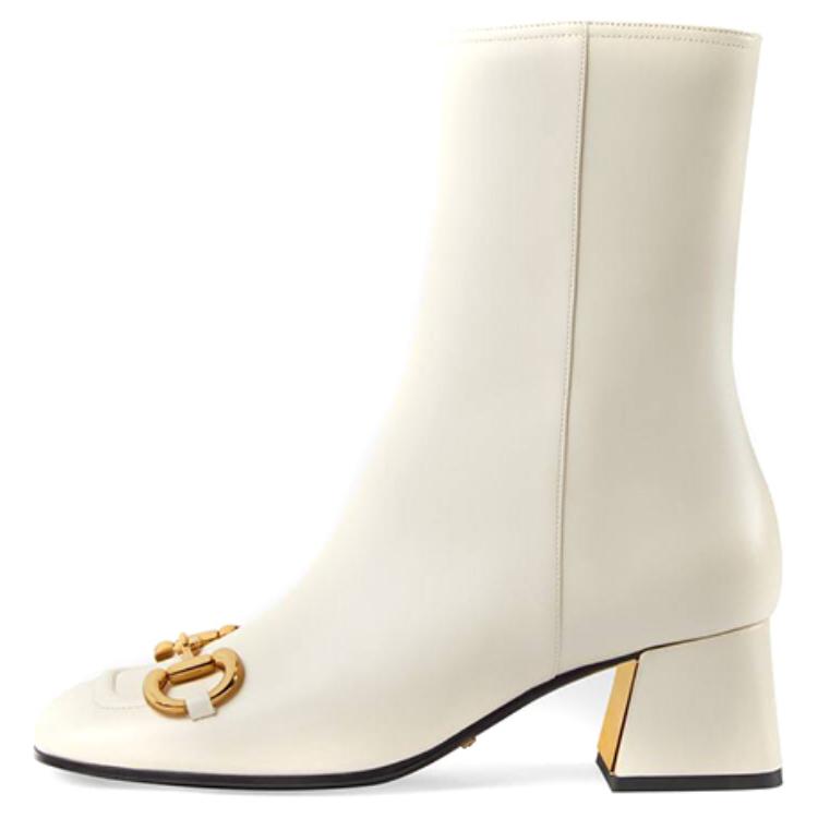 GUCCI Ankle Boots Women's White