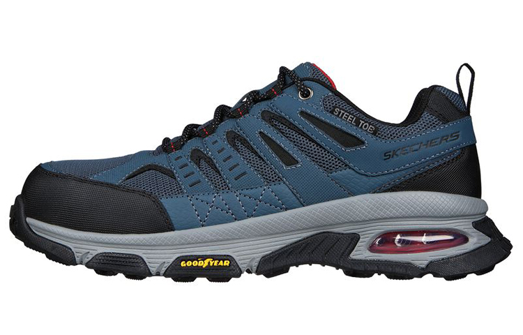 Skechers Work Casual Shoes Men Low-Top Blue/Gray