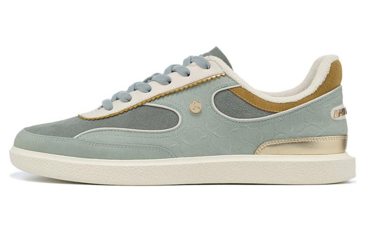 LI NING 1990 Clouds Lightweight And Wear resistant Low Top Skateboard Shoes Men's Jade Smoke Green Gray Green