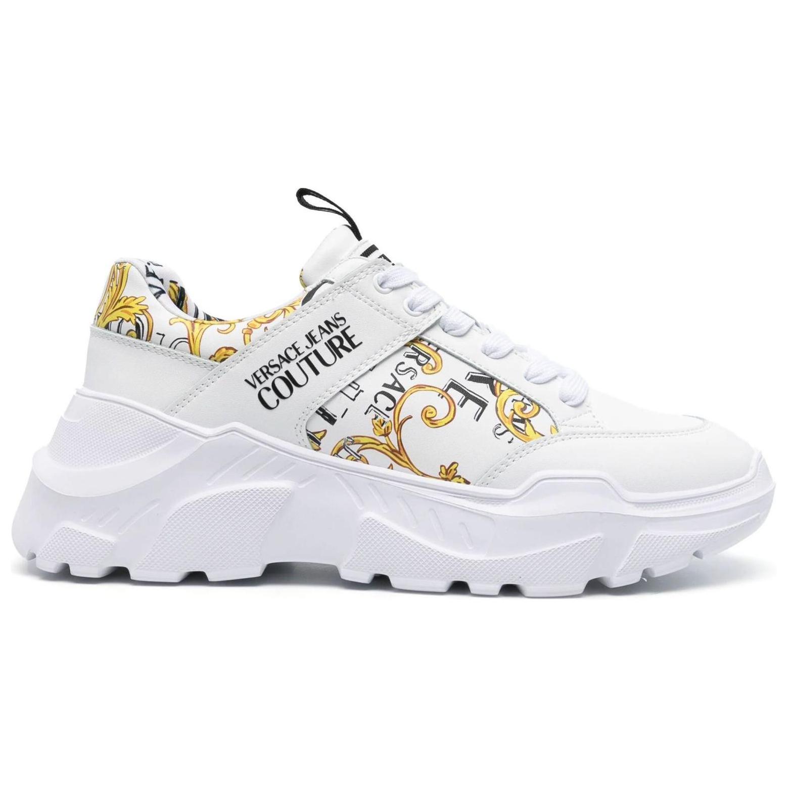 Versace Speedtrack Sneaker 'Baroque Print - White Gold'