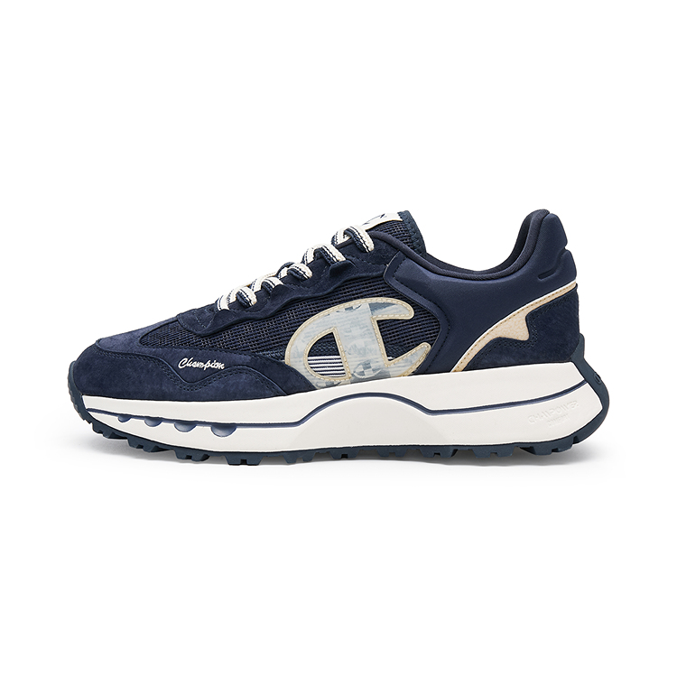 Champion Low Top Casual Shoes Men's Obsidian Blue/Wheat Brown