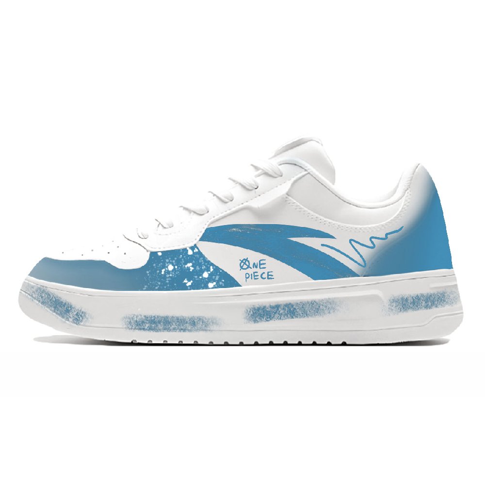 Anta Relaxed Anti Slip Wear Resistant Low Top Skateboard Shoes Unisex Blue