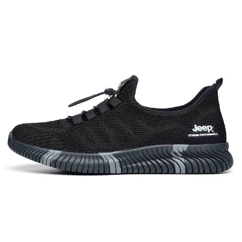 Jeep Breathable Low-Top Casual Shoes Men's Black